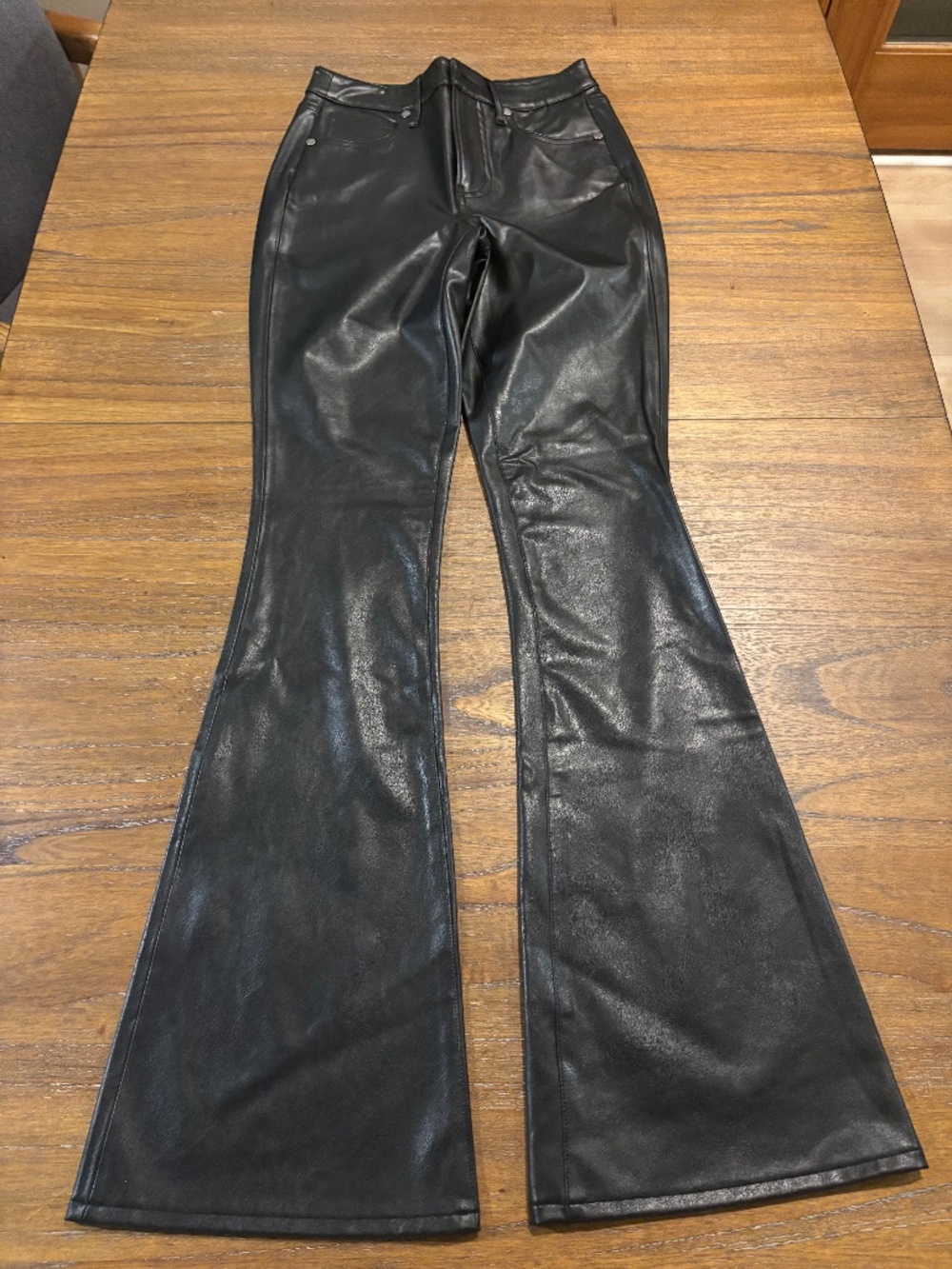 Beverly Skinny Flare High Rise Jeans, Veronica Beard Jeans Black Leather Size 25